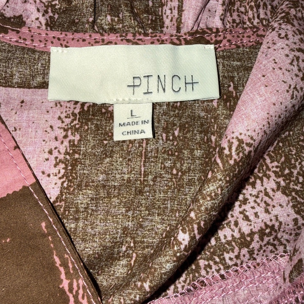 Pinch Pink and Brown Artistic Pattern Dress
